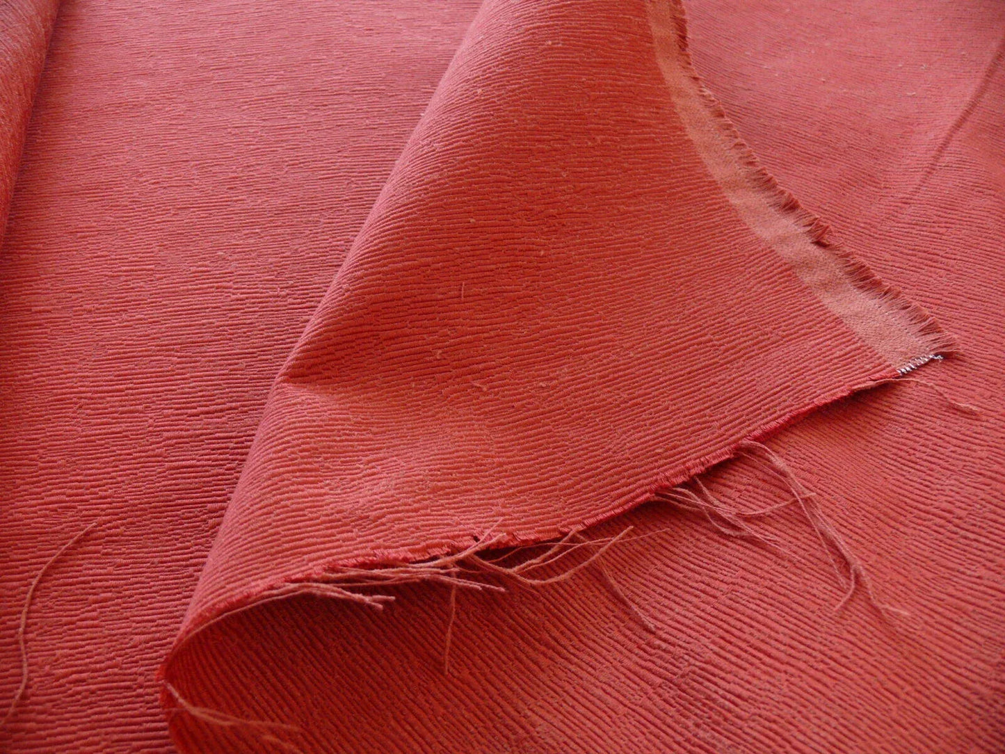 Scalamandre Breeze Coral Deep Pink Texture Heavy Texture MSRP USD 218/Y