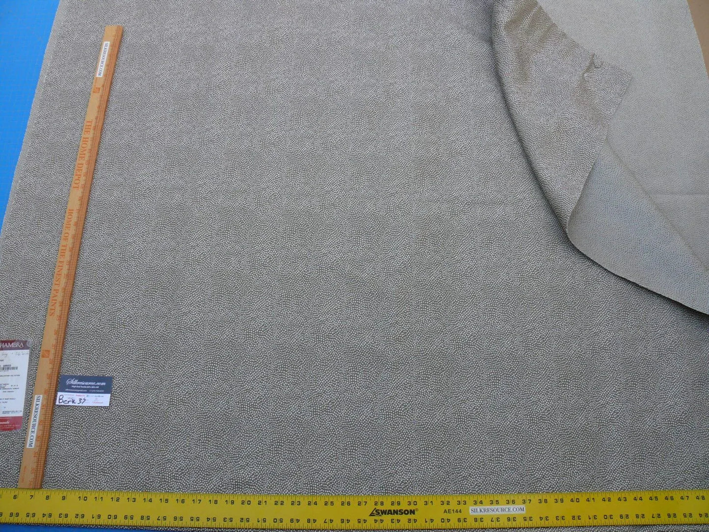 8 Berkbox37 Length Scalamandre Amber Wide In Mocha Brown Coffee Woven Shark Skin Polka Dots 2.4y MSRP USD 200++/Y