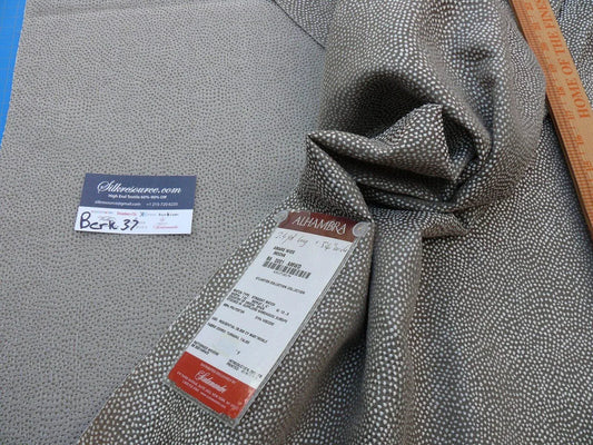 8 Berkbox37 Length Scalamandre Amber Wide In Mocha Brown Coffee Woven Shark Skin Polka Dots 2.4y MSRP USD 200++/Y