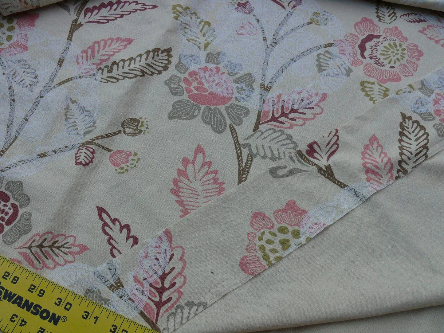 12 Berkbox37 Length Scalamandre Chester Square Rose Pink Cotton Print 2.4y MSRP USD 190/Y