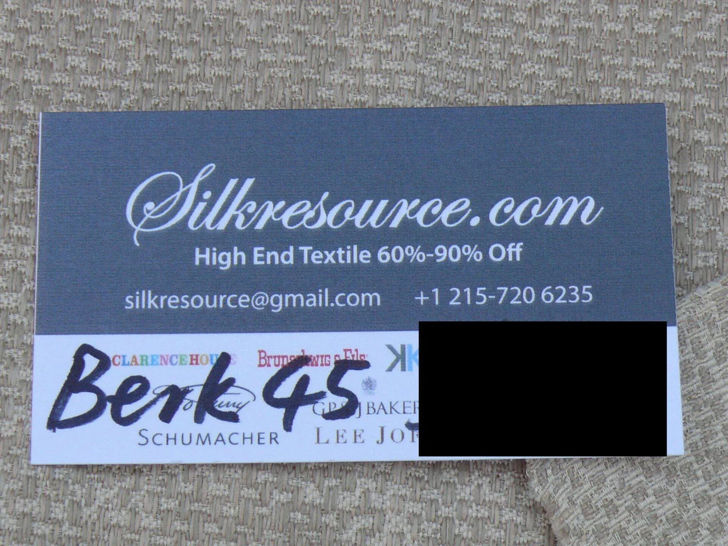 1 Berkbox45 Scalamandre 2.4 Yards "melody" Blush/nude