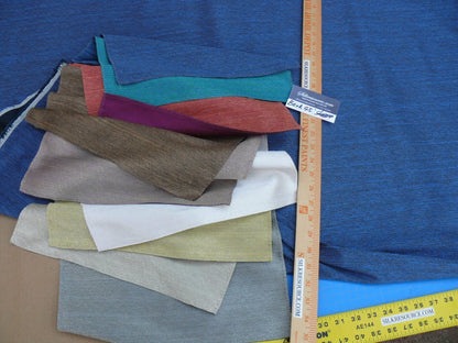 3 Berkbox45 Scalamandre 2.4 Yards "cocoa" Blue And Black Reversible