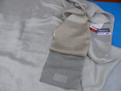 7 Berkbox45 Scalamandre 2.4 Yards "big" Silver Linen Blend