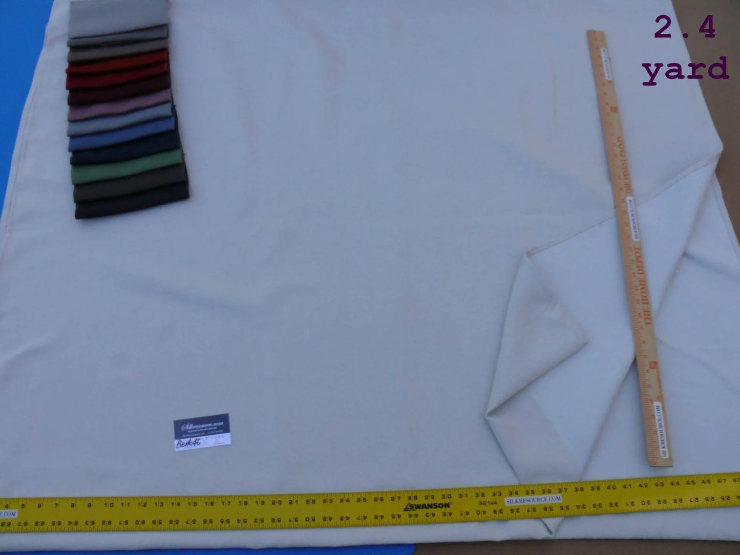1 Berkbox46 Scalamandre 2.4 Yards "aretha" Off White Woven Design