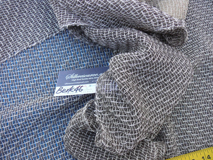 2 Berkbox46 Scalamandre 2.4 Yards "craft" Wlb, Dark Taupe Sheer