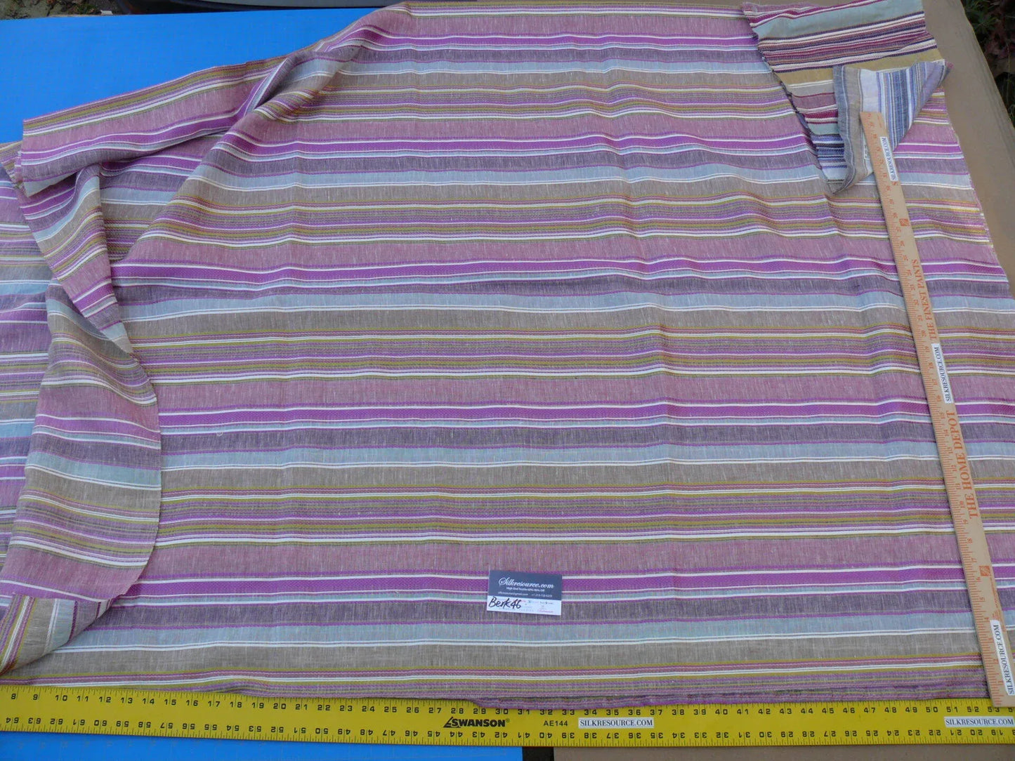 6 Berkbox46 Scalamandre 2.4 Yards "candy" Sweety Pink, Linen Blend, Sheers