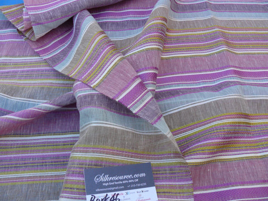 6 Berkbox46 Scalamandre 2.4 Yards "candy" Sweety Pink Linen Blend Sheer