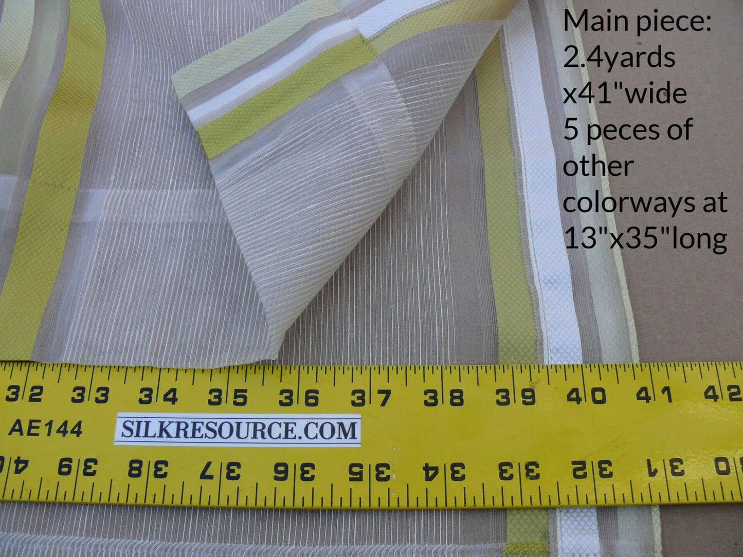 7 Berkbox46 Scalamandre 2.4 Yards "marmara" Moss (main Piece) Plus 5 Pcs 13"x35" Other Colorways, Linen Blend