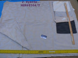 8 Berkbox46 Scalamandre Christian Fischbacher 2.4 Yards "tangram" Linen, Taupe And Beige Geometric Pattern