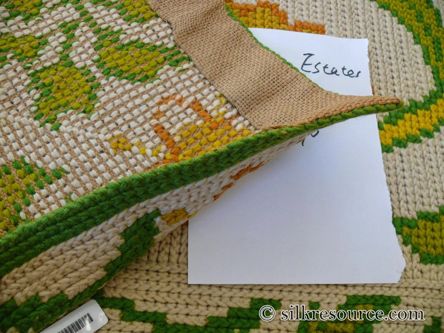 Goldenrod 7'3"x4'10" Rug, Orange Gold Green Tulips, Sunflowers - MSRP 1400