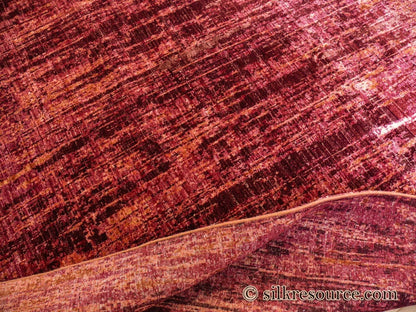 Stark CORUM MAROON Deep Red Orange Pink Raspberry Rust Iridescent Abstract Rain Forest Landscape 8x10' Rug MSRP USD11500