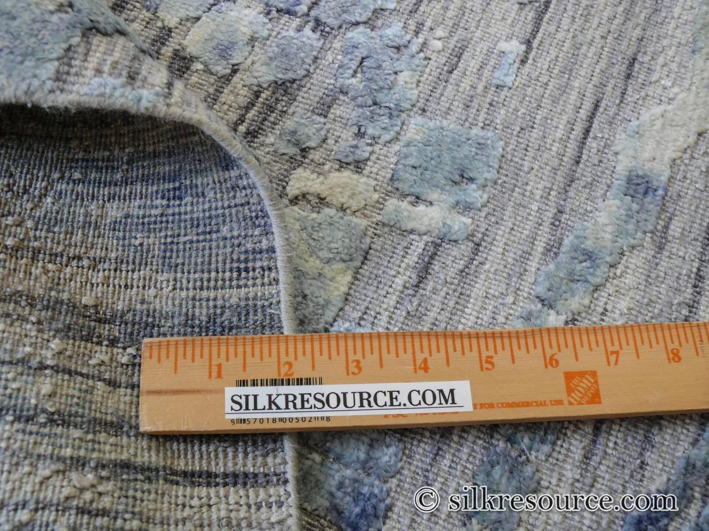 Stark Cedartown Light Slate Grey Modern Blue Grey Rug Medallion Hand Knotted - 100% Silk - 9x12' MSRP USD16250