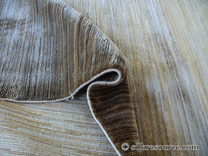 Stark Elyria Grey Silk Hand Knotted Rug Modern Serenity 6x9' MSRP USD 11050