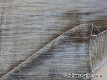 Stark Elyria Grey Silk Hand Knotted Rug Modern Serenity 6x9' MSRP USD 11050