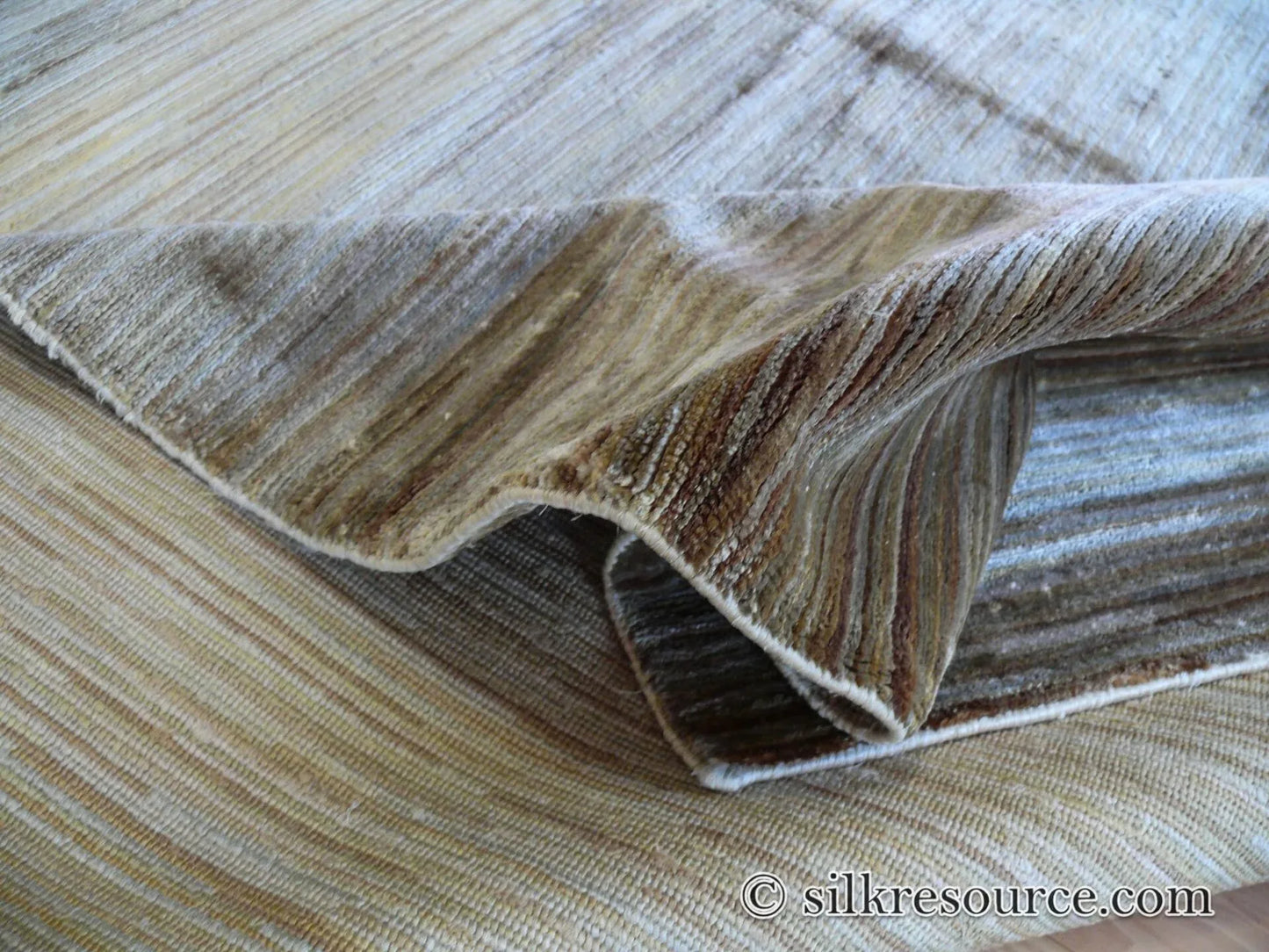 Stark Elyria Grey Silk Hand Knotted Rug Modern Serenity 6x9' MSRP USD 11050