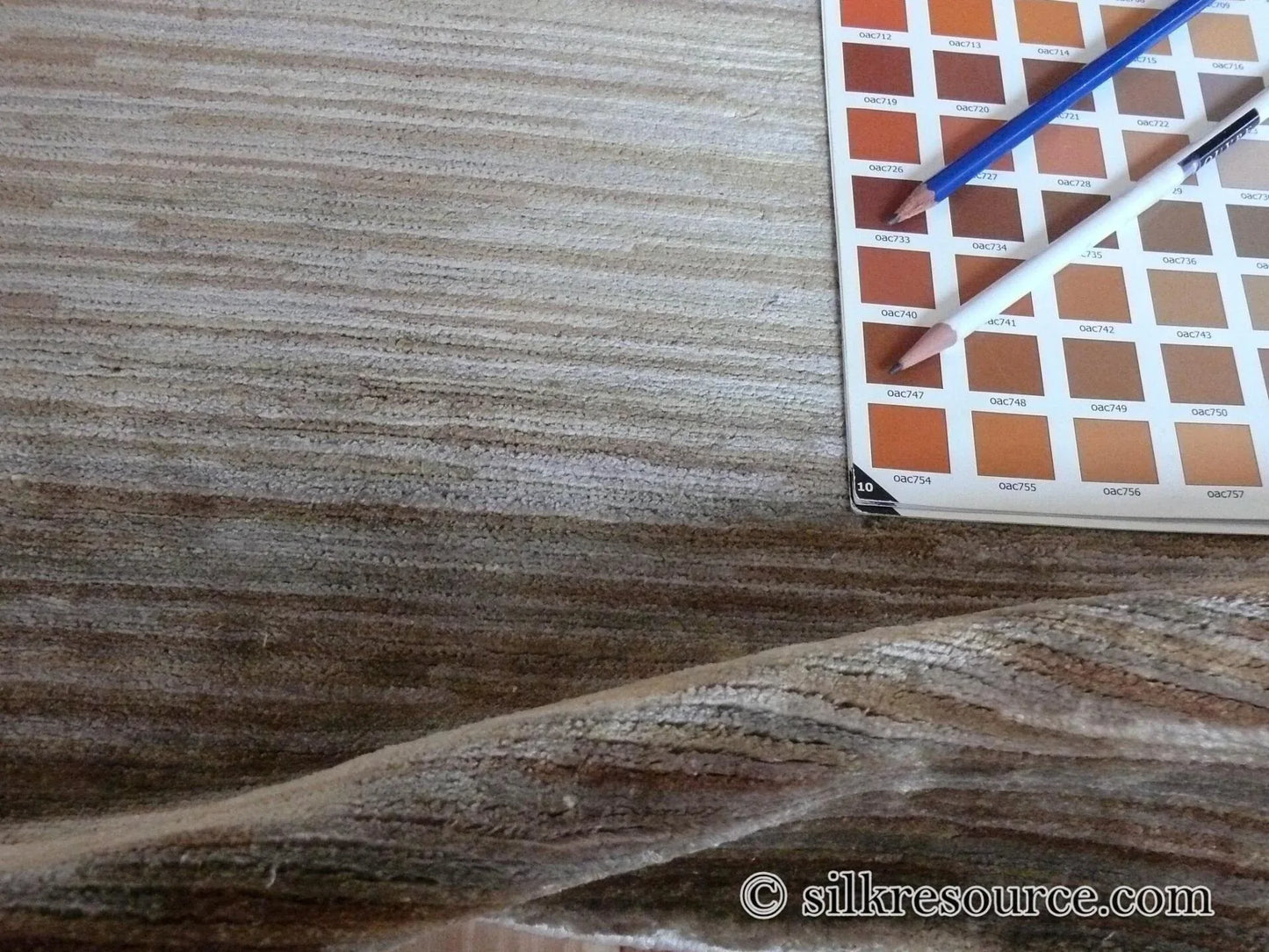 Stark Elyria Grey Silk Hand Knotted Rug Modern Serenity 6x9' MSRP USD 11050