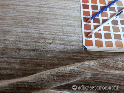 Stark Elyria Grey Silk Hand Knotted Rug Modern Serenity 6x9' MSRP USD 11050