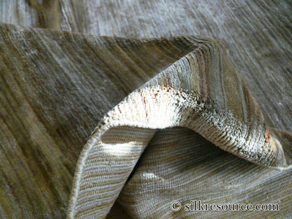 Stark Elyria Grey Silk Hand Knotted Rug Modern Serenity 6x9' MSRP USD 11050