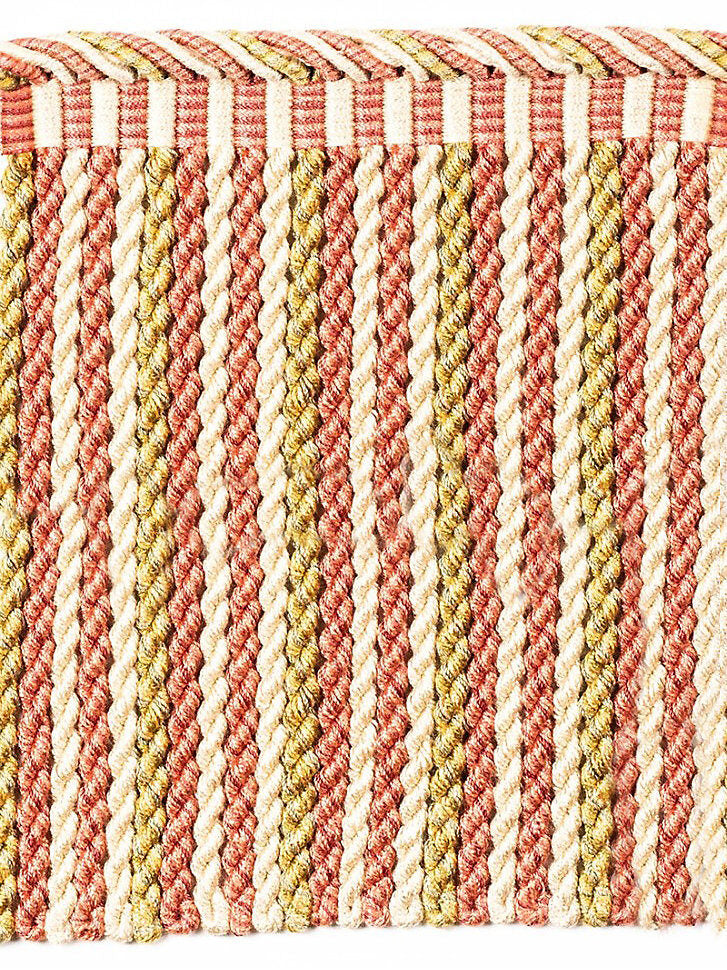 Scalamandre Safari Bullion Fringe B Tea Rose Pink 100% Viscose MSRP USD308/y