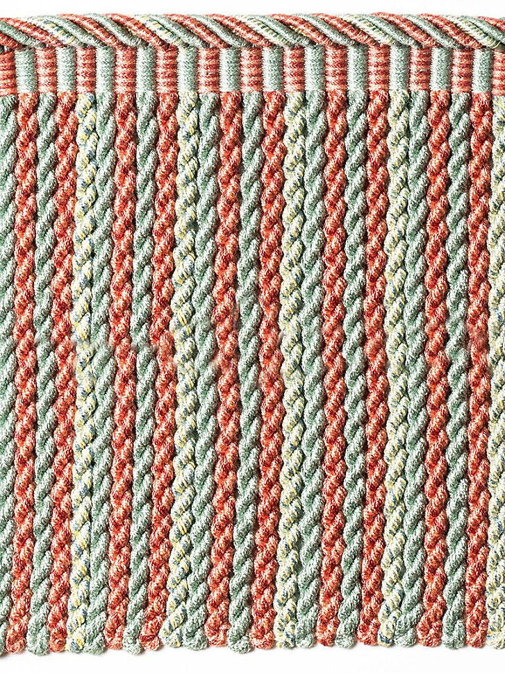 Scalamandre Safari Bullion Fringe B Rose Blue Red 100% Viscose MSRP USD308/y