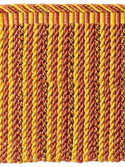 Scalamandre Safari Bullion Fringe B Claret Rose Red Yellow 100% Viscose MSRP USD308/y