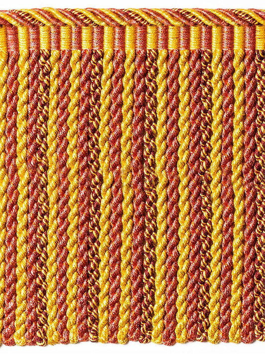 Scalamandre Safari Bullion Fringe B Claret Rose Red Yellow 100% Viscose MSRP USD308/y