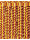 Scalamandre Safari Bullion Fringe B Claret Rose Red Yellow 100% Viscose MSRP USD308/y