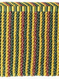 Scalamandre Safari Bullion Fringe B Hunter Bordeaux Green Yellow Red 100% Viscose MSRP USD308/y