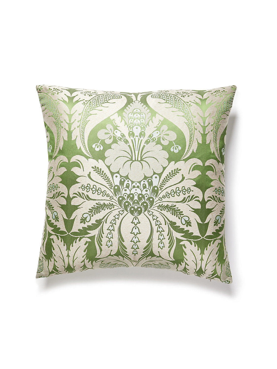 Old World Weavers Estate Damask 22 X 22 - Palm Decorative Pillow