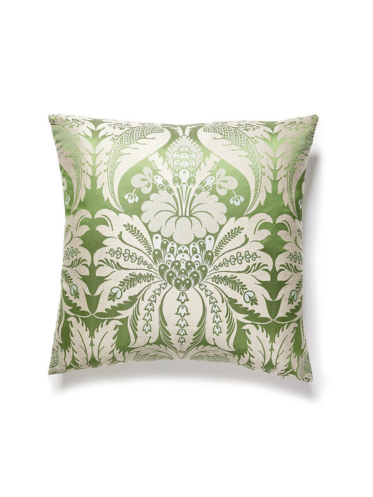 Old World Weavers Estate Damask 22 X 22 - Palm Decorative Pillow