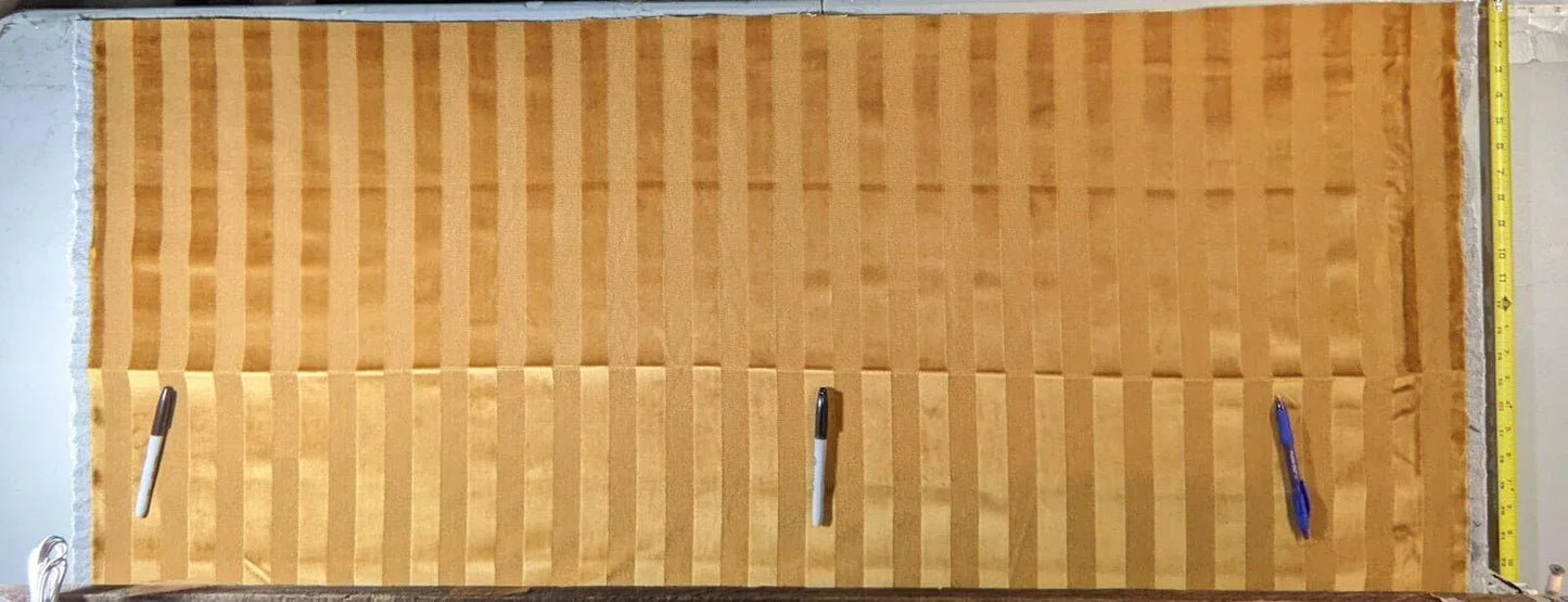 0.75yard Kravet Golden Amber Cut Velvet Stripe