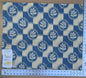 63 Ev11 Scalamandre Showroom Sample 21"x25" Ikab Blue Foliage Check Cotton MSRP USD 249/Y