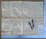 64 Ev11 Scalamandre Showroom Sample 21"x25" Padua Beige 100% Silk Floral MSRP USD 387/Y Minor Defect