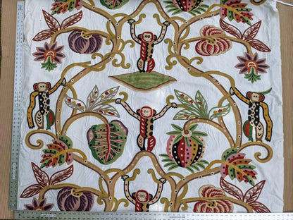 Clarence House Monkey Crewel Jembala Small Scale MSRP USD688/y