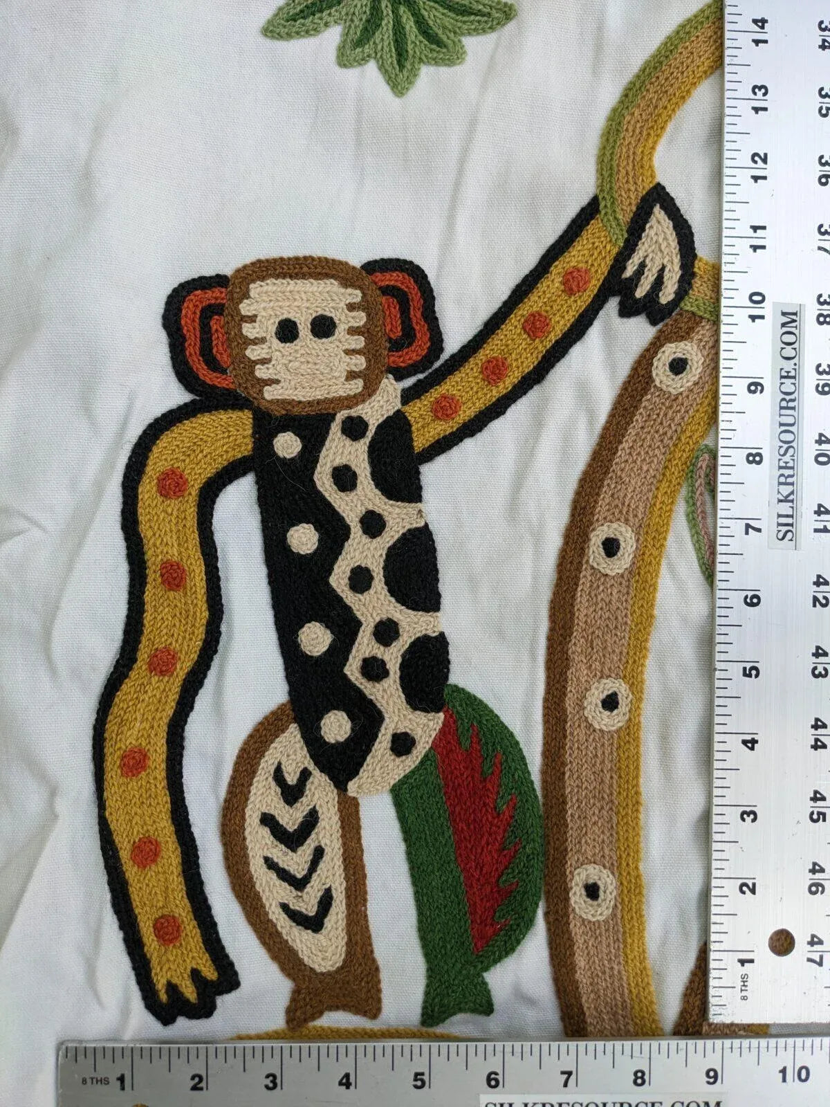 Clarence House Monkey Crewel Jembala Small Scale MSRP USD688/y