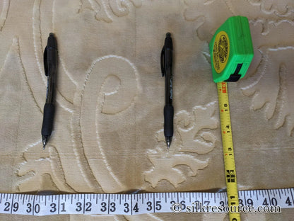 11y Scalamandre Velours Fonthill Savoie Beige Cut Velvet 100% Cotton Old World Weavers MSRP USD 304/Y Defects