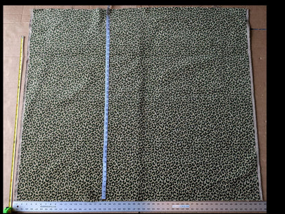 1.2Y Scalamandre Panthera Velvet Moss Green Panther Leopard Skin MSRP USD 256/Y Minor Defect
