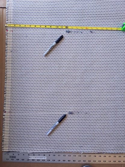 1.3Y Scalamandre Maia Grey Watkins Pewter Silver Blue Chenille MSRP USD 178/yard (Defects)