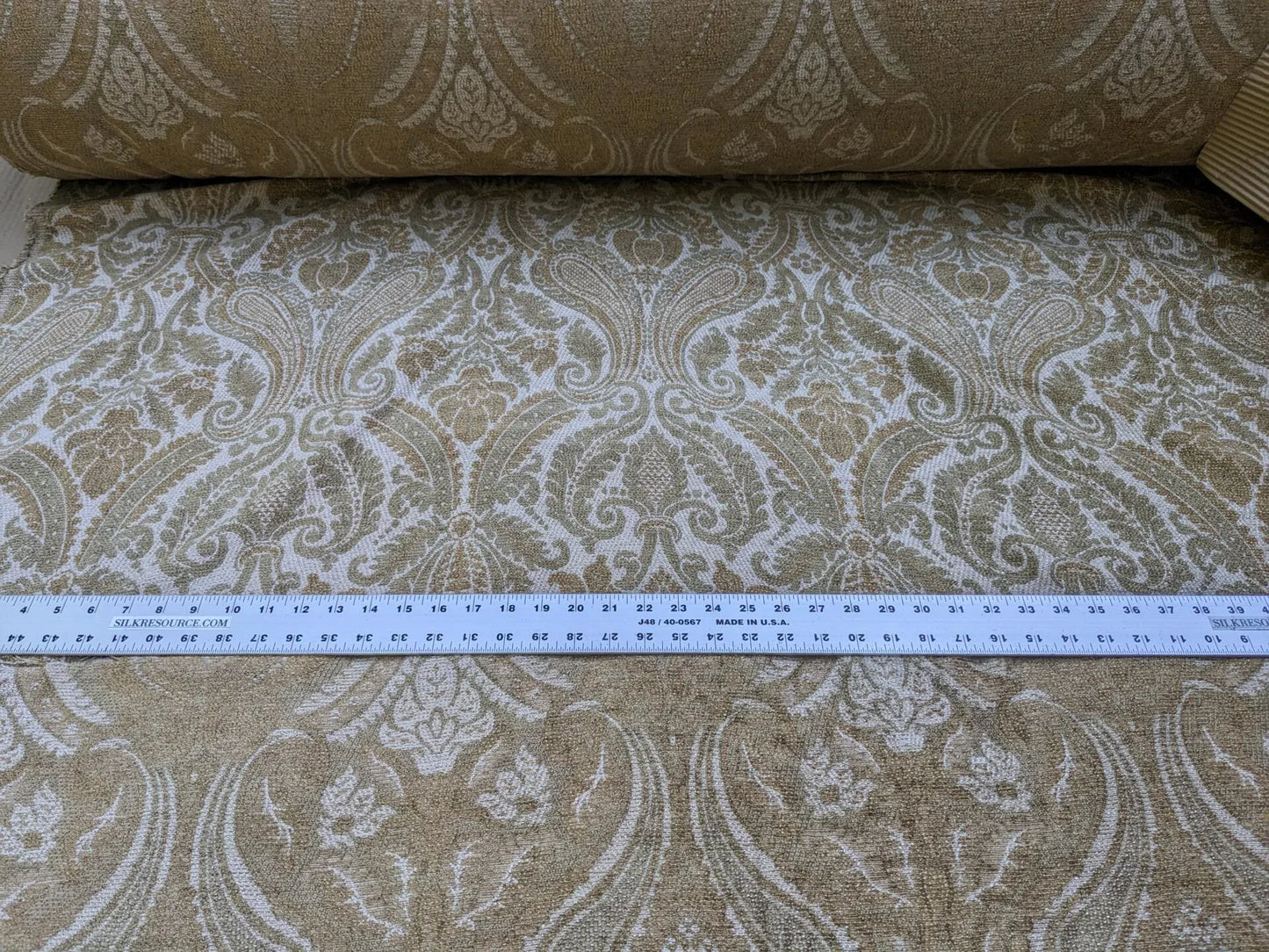 Scalamandre Classic Renaissance Medallion in Golden Chenille