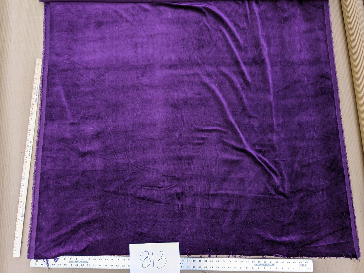 Kravet Deep Purple Saturated Eggplant Silky Velvet Posh - 1.875 Yards