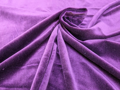 Kravet Deep Purple Saturated Eggplant Silky Velvet Posh - 1.875 Yards