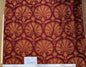 100%silk Lampas Tulip Fan Damask 536 "lacquer" Hot Red Pink Gold Bty MSRP USD296/y!