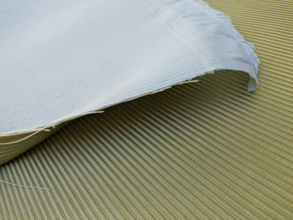 Designer Silk Wide Ribbed Aqua Green Stunning Super Heavy 2.2lbs/yard! MSRP USD 389