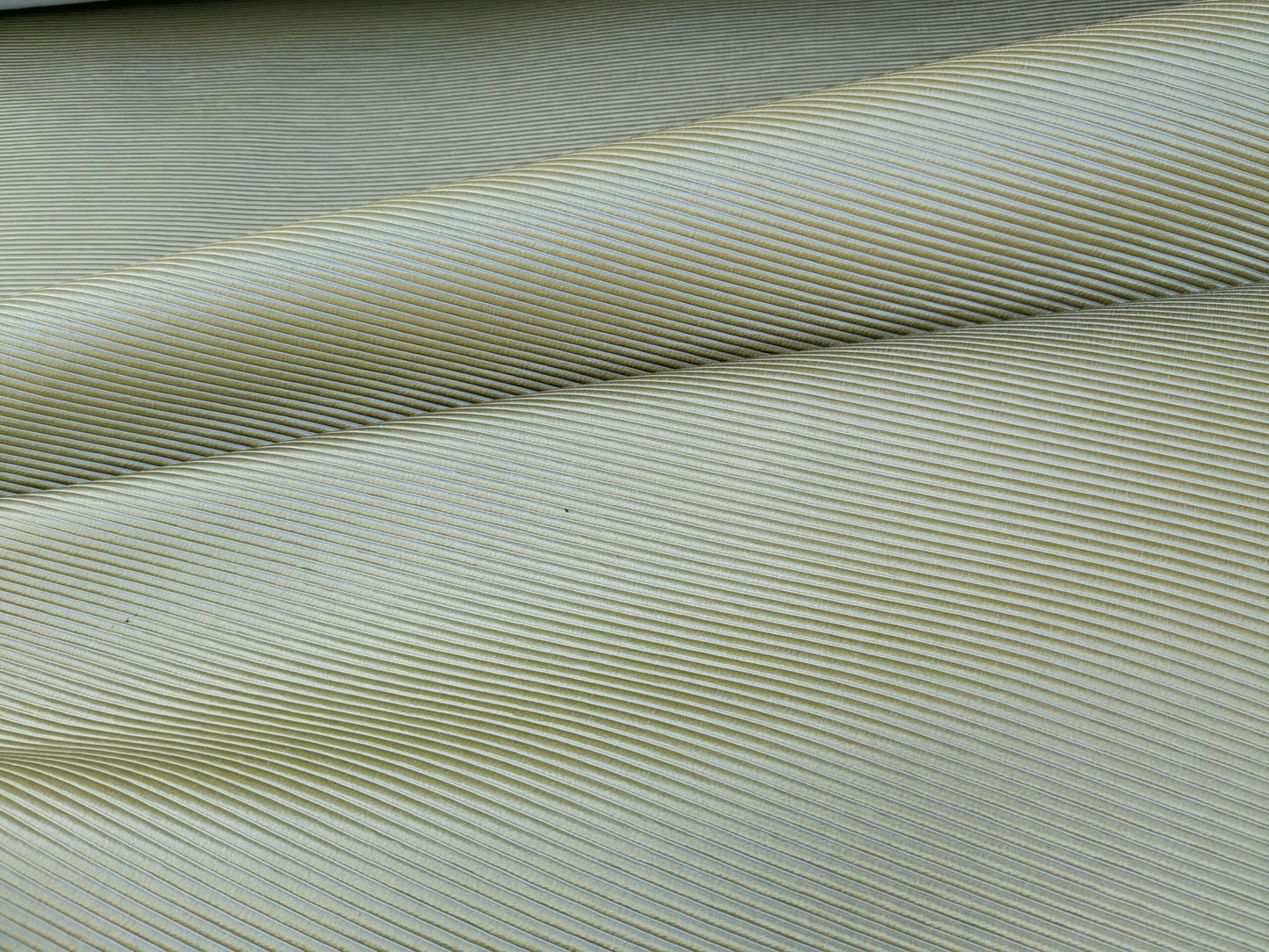 Designer Silk Wide Ribbed Aqua Green Stunning Super Heavy 2.2lbs/yard! MSRP USD 389