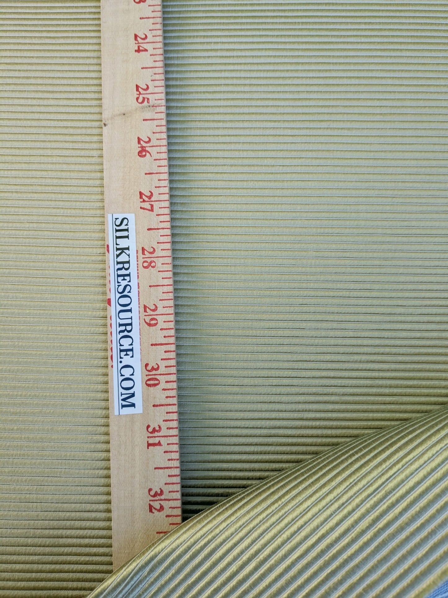 Designer Silk Wide Ribbed Aqua Green Stunning Super Heavy 2.2lbs/yard! MSRP USD 389