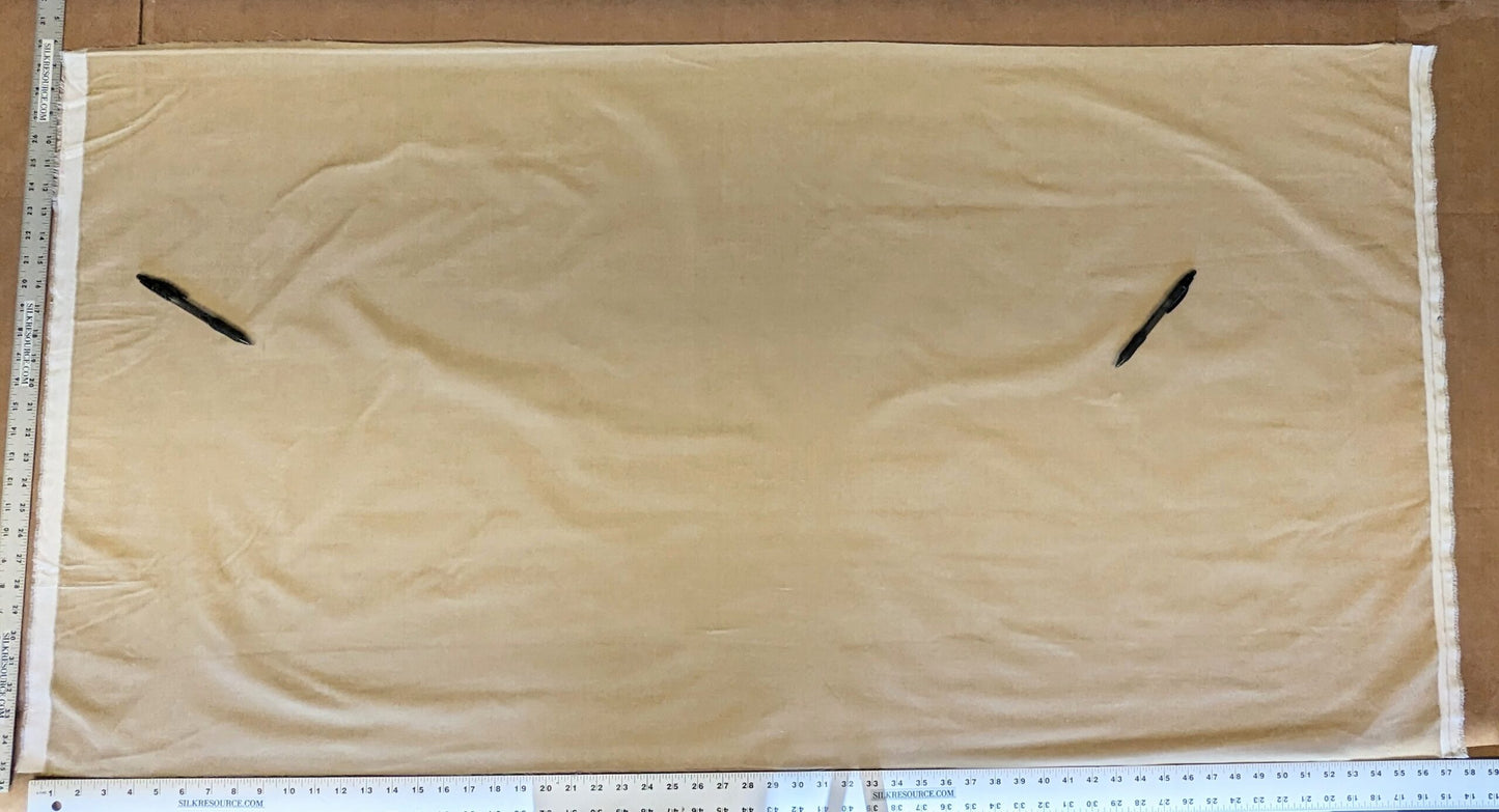 0.8Y Scalamandre Folio Bisque Superb Silk Velvet With Cuddly Silk Pile Yet Durable! brown MSRP USD 566/y Minor defects