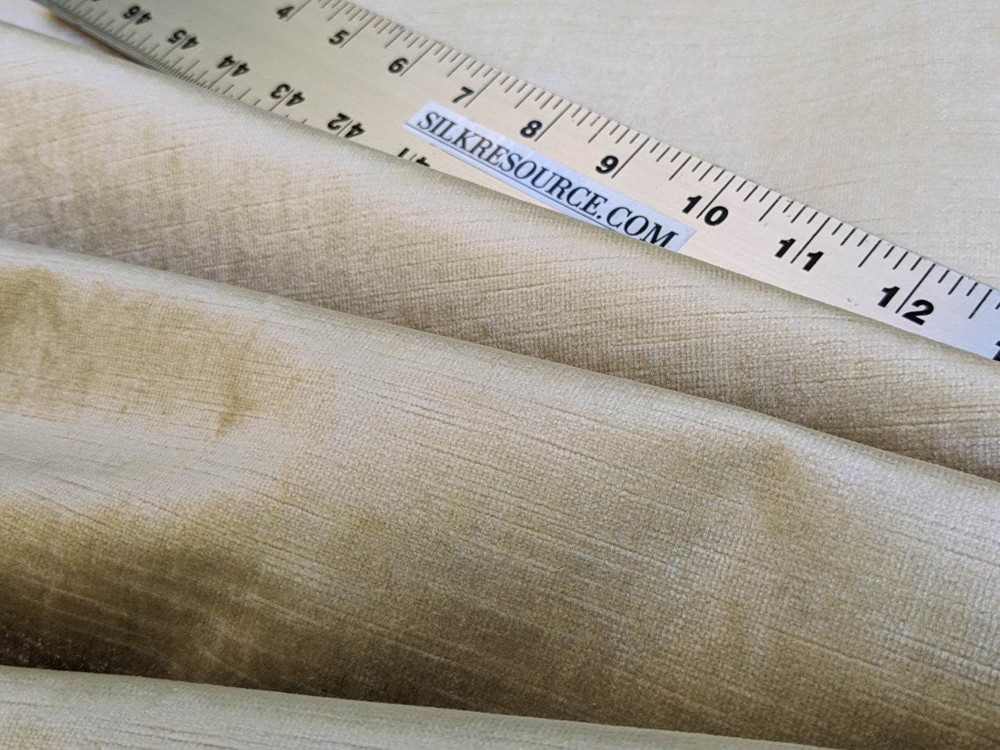 By Yd Schumacher Light Gold Champagne Velvet Silky MSRP USD200/Y