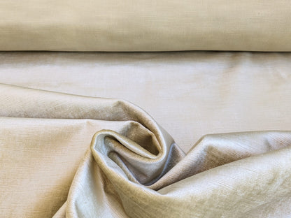 By Yd Schumacher Light Gold Champagne Velvet Silky MSRP USD200/Y