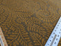 Scalamandre Arbois Jacquard Umber &amp; Ochre Gold Trees Curvy Fern Leaves Heavy Cotton Tapestry MSRPUSD 219/Y