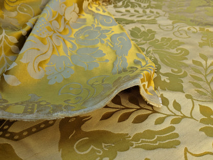 1.5Y Scalamandre 100%silk Love Bird Gold MSRP USD664/Y